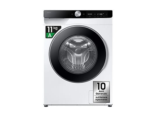 SAMSUNG WW11DG6B85LHU3 Lavatrice 11 Kg 1400 Giri Classe A AI Ecobubble Wi-Fi Vapore