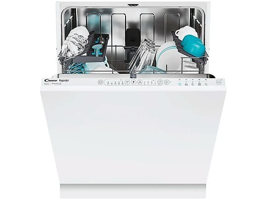 Candy Lavastoviglie da Incasso CI 3E9E0W - 60 cm, 49 dB, Scomparsa Totale, Classe E