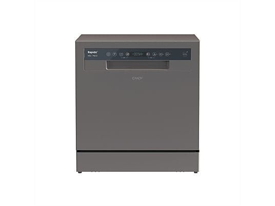 Candy Lavastoviglie Compatta Piano Tavolo CP 8F9FFA - 55 cm, Antracite, Wi-Fi, Classe F