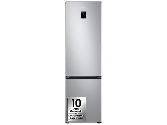 SAMSUNG RB38C774DSA/EF FRIGORIFERO COMBINATO, A 203 cm, 4 ripiani, Rumorosità 35 dB(A), Silver/Inox, Classe D