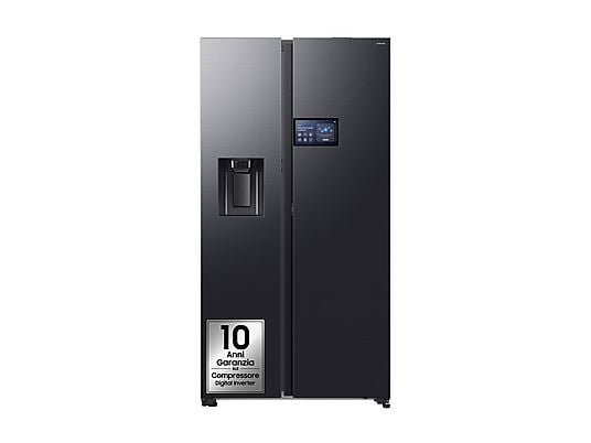 Samsung Frigorifero Americano Side-by-Side RS90F64EDFEF - 621 L, No Frost, Wi-Fi, Metal Inox, Classe E