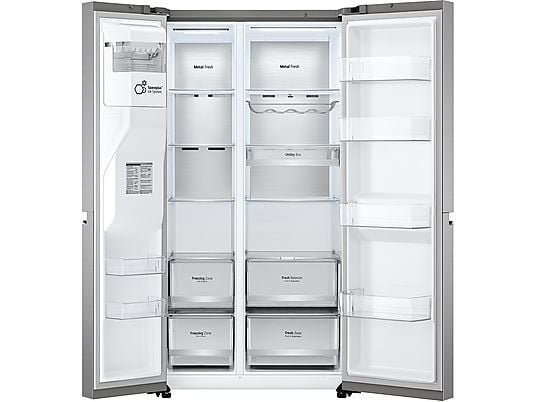 LG Frigorifero Americano Side-by-Side GSLV90PZAD - 635 L, Dispenser UVnano, No Frost, Wi-Fi, Classe D