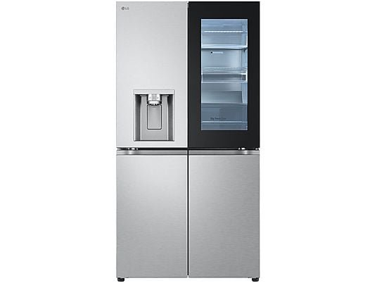 LG Frigorifero Americano 4 Porte GMG960MBJE - 638 L, InstaView, No Frost, Wi-Fi, Nero, Classe E