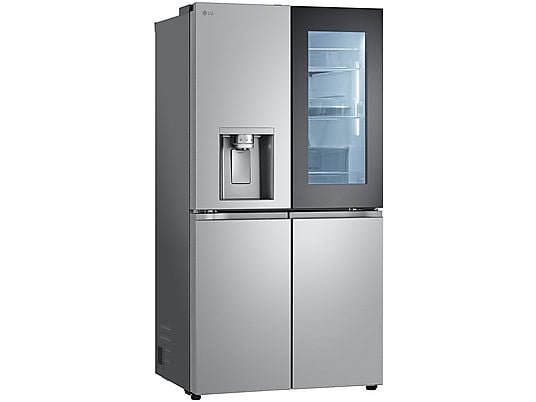 LG Frigorifero Americano 4 Porte GMG960MBJE - 638 L, InstaView, No Frost, Wi-Fi, Nero, Classe E