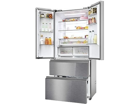 Haier Frigorifero Americano HFR7819ENGC - 3 Porte, 484 L, No Frost, Inox, Classe E
