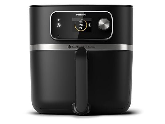 Philips Friggitrice ad Aria 7000 Series Combi XXL HD9880/90 - Cestello 8.3 L, Wi-Fi, 2200W, Nero