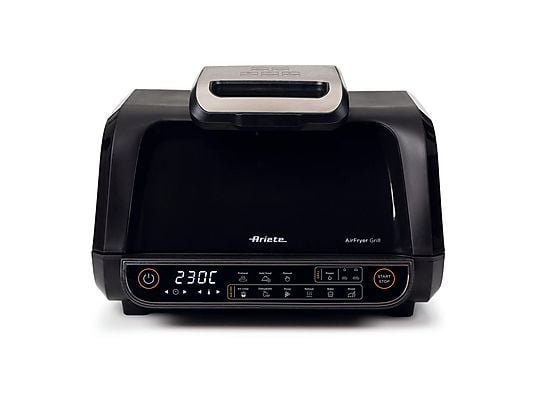 Ariete Friggitrice ad Aria Air Fryer Grill 2in1 4635/00 - Cestello XL 8 L, Grill Regolabile, 1700W, Nero