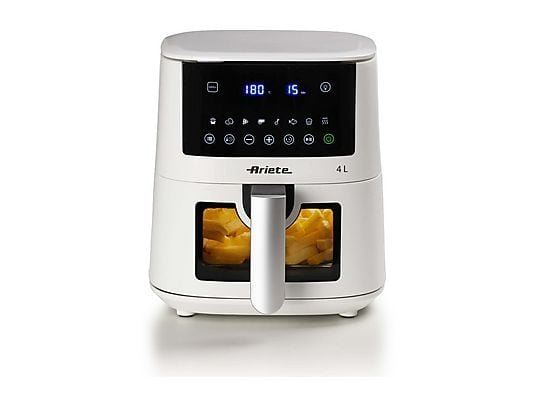 Ariete Friggitrice ad Aria Airy Fryer 4616/04 - Cestello con Finestra 0.4 kg, Touch, 1400W, Nero