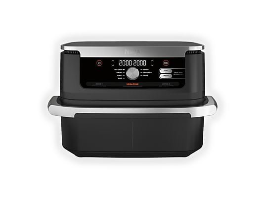 Ninja Friggitrice ad Aria FlexDrawer AF500EU - MegaZone Modulabile 10.4 L, Dual Zone, 2470W, Nero