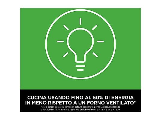 Ninja Friggitrice ad Aria Portatile Crispi 4-in-1 FN101EUGY - Contenitori in Vetro 3.8 L, 1700W, Blu
