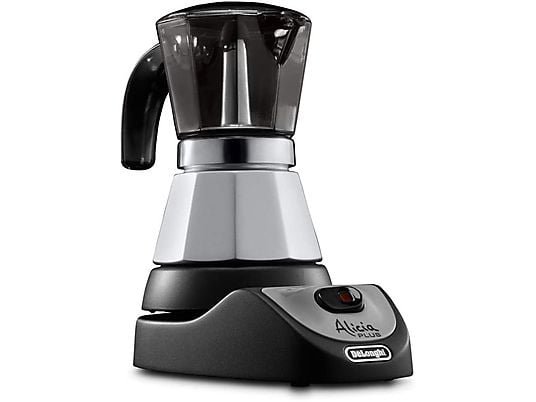 DE'LONGHI Alicia Plus EMKM4.B Moka Elettrica 2-4 Tazze 450W Silver Nero