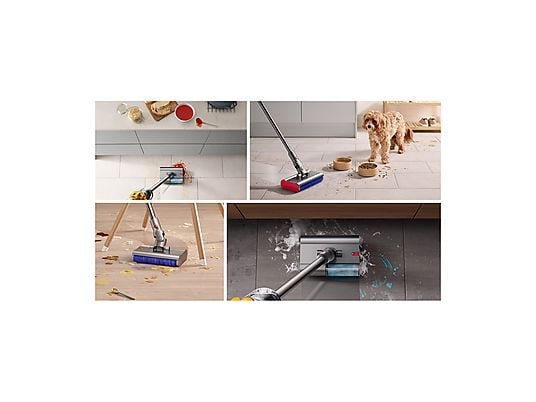 DYSON V12 Submarine Scopa Elettrica Senza Filo 140AW Schermo LCD Giallo Nichel