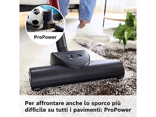 BOSCH ProPower BGL6POW1 Aspirapolvere a Traino Con Sacco 850W Filtro HEPA