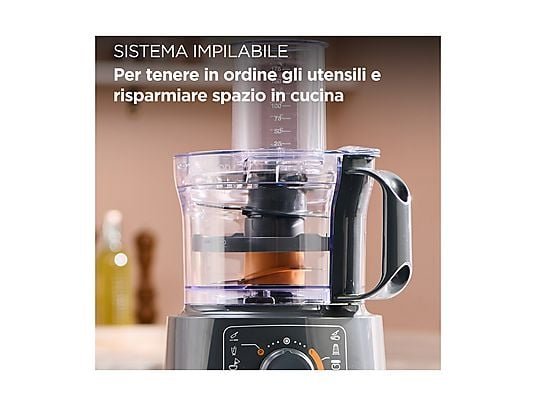 Kenwood MultiPro Compact FDP31.360GY Robot da Cucina 800W 2.1L Grigio