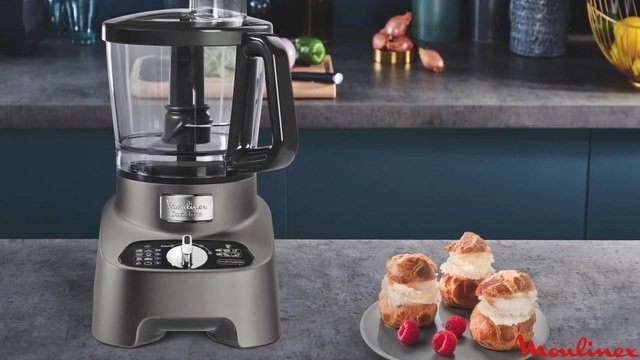 Moulinex DoubleForce FP825E Robot da Cucina Multifunzione 1000W 3L Grafite