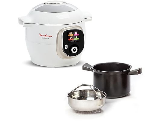 Moulinex Cookeo+ CE85BA10 Multicooker Intelligente 1600W 6L 180 Ricette Bianco