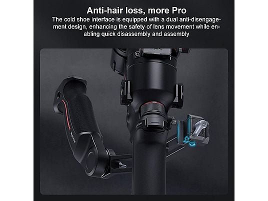 Wigento Impugnatura Doppia Maniglia a Tracolla per Gimbal DJI RS4 / RS3 / RSC2