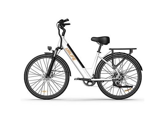UrLife E26 Urbanbike Bicicletta Elettrica 750W 48V 10.4Ah Ruote 26'' Bianco Nero