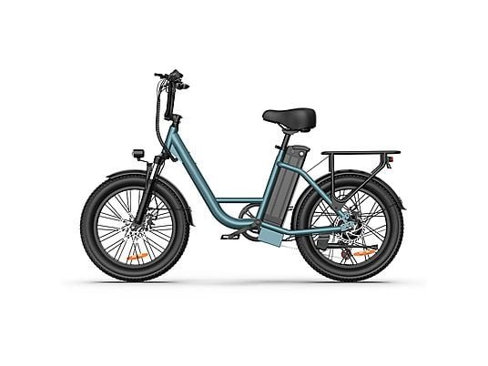 UrLife E20 Citybike Elettrica Pieghevole 500W Ruote 20'' 50km Autonomia Blu Nero