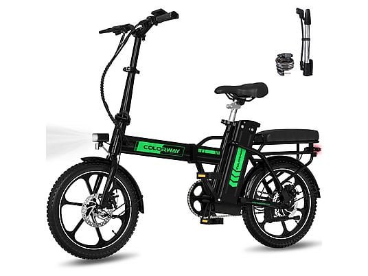 Colorway BK5S Bicicletta Elettrica Pieghevole 250W 36V 12Ah Ruote 16'' Carbonio