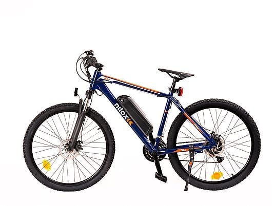 Nilox X6 Plus Mountain Bike Elettrica 250W 36V 12.8Ah Ruote 27.5'' Blu / Arancio
