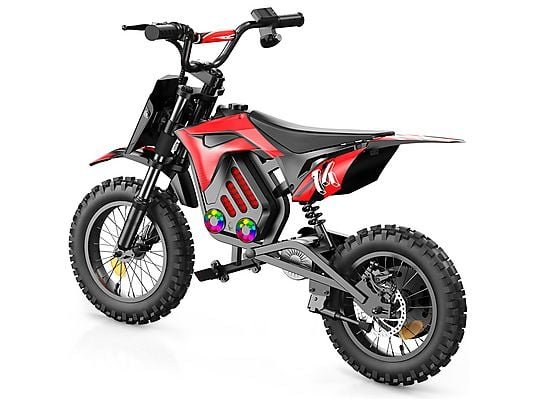 iScooter A14 Motocicletta Elettrica per Bambini a Partire da 8 Anni Rosso