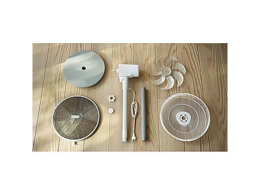 Philips Serie 2000 CX2550/00 Ventilatore a Piantana Ultra Silenzioso 19dB 50W Bianco