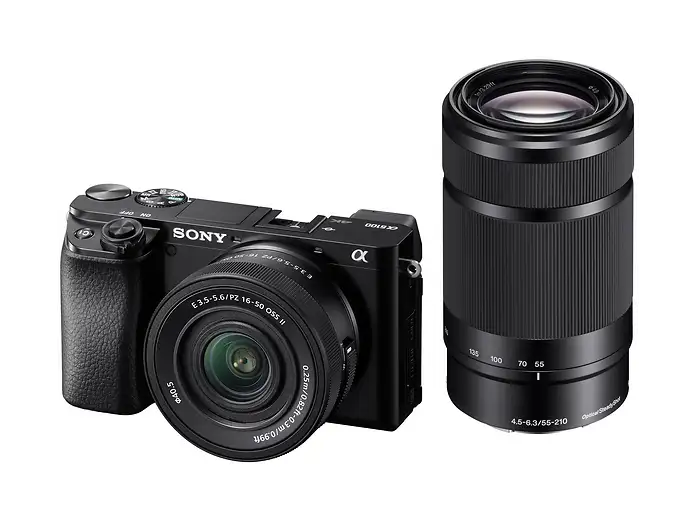 Sony Alpha 6100 Kit Doppio Zoom E 16-50mm + E 55-210mm Fotocamera Mirrorless 24.2 MP