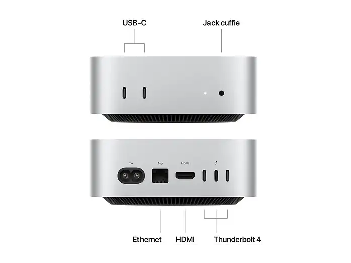 Apple Mac Mini M4 PC Desktop Mini Intel Apple M4 10-Core CPU 10-Core GPU 24GB RAM 512GB SSD WiFi