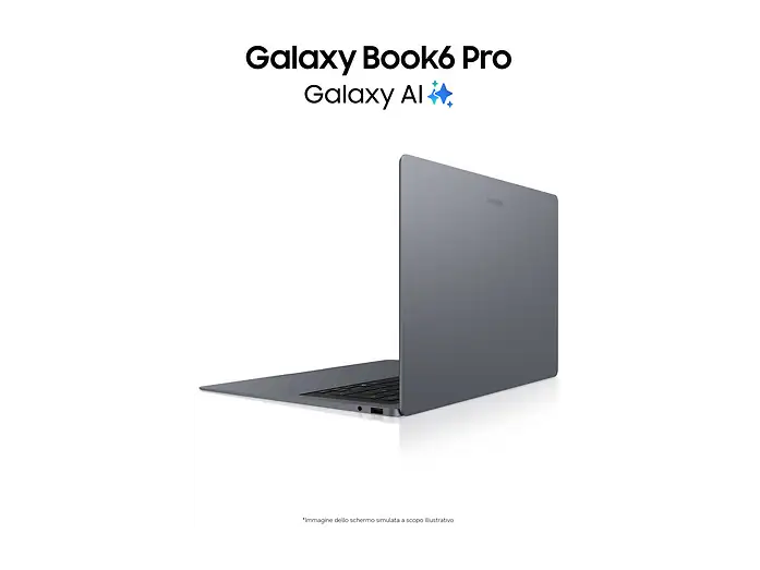 Samsung Galaxy Book6 Pro Notebook Touchscreen 16" AMOLED 120Hz Intel Core Ultra 7 356H RAM 32GB 1TB SSD Grey Windows 11 Home