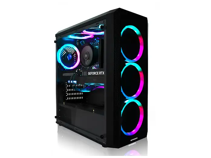 Greed Desktop Gaming MK2 Lite Intel PC Fisso i5-10400F RAM 16GB 512GB SSD RTX 3050 Windows 11 Pro