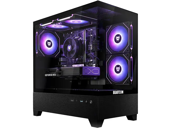Beastcom Q5 Pro Gaming PC Desktop Fisso Ryzen 7 5700X RAM 16GB 1TB SSD RX 5700 XT Windows 11