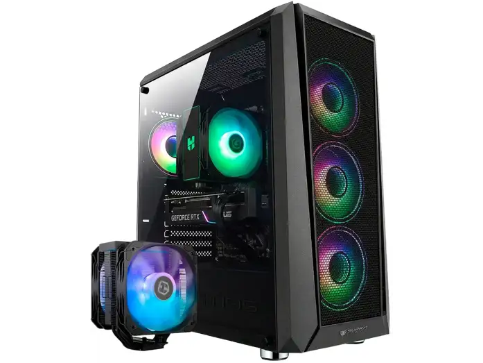 PC Racing D5 Equinox Gaming PC Desktop i5-14600KF RAM 32GB DDR5 2TB SSD RX 9070 16GB