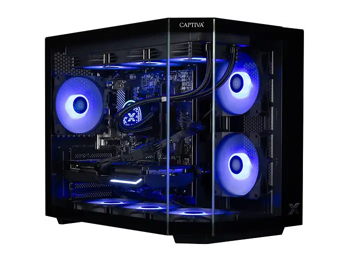 Captiva Highend Gaming R10 PC Desktop Ryzen 7 7800X3D RAM 32GB DDR5 2TB SSD NVMe RX 9070 XT