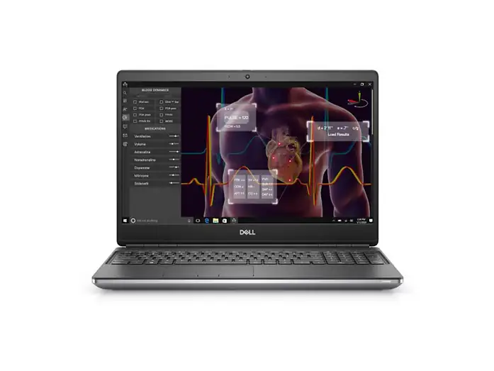 Dell Precision 7550 Workstation Notebook 15.6" IPS Intel Core i7-10850H RAM 32 GB 512 GB SSD Quadro T2000 Windows 10 Pro