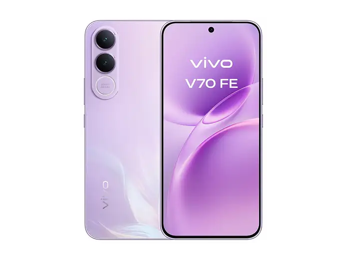 Vivo V70 FE 5G Special Pack 512GB RAM 8GB Dual SIM Purple Bundle con Buds Air3 e Flash Charger 90W