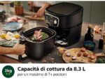 Philips Friggitrice ad Aria Serie 7000 XXL HD9876/90 - Cestello 8.3 L, CombiAir, Wi-Fi, 2200W, Nero - immagine 4