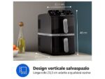 Philips Friggitrice ad Aria Verticale Serie 4000 NA461/00 - Doppio Cestello con Finestra 10 L, 2750W, PFAS Free, Nero - immagine 5