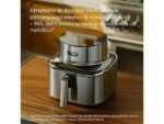 COSORI Friggitrice ad Aria Iconic Single CSSE601SC - Cestello 6.2 L, Wi-Fi, 1725W, Acciaio Inox - immagine 5
