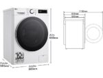 LG F4WR6010A0W 10 Kg Classe A 1400 Giri Wi-Fi con Vapore AI Wash e TurboWash - immagine 2
