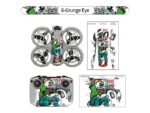 Wigento Set Adesivi Protettivi Skin Design Multicolore per DJI Neo Drone e Controller - immagine 5