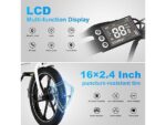 Colorway BK5S Bicicletta Elettrica Pieghevole 250W 36V 12Ah Ruote 16'' Carbonio Variante - immagine 5