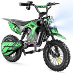 iScooter A14 Motocicletta Elettrica per Bambini a Partire da 8 Anni Verde