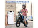 iScooter A14 Motocicletta Elettrica per Bambini a Partire da 8 Anni Blu - immagine 4