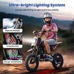 iScooter A14 Motocicletta Elettrica per Bambini a Partire da 8 Anni Rosso - immagine 6